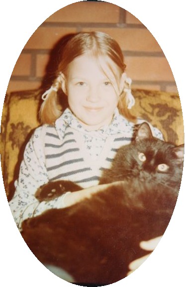 Rea ja Manu-kissa joskus 80-luvulla